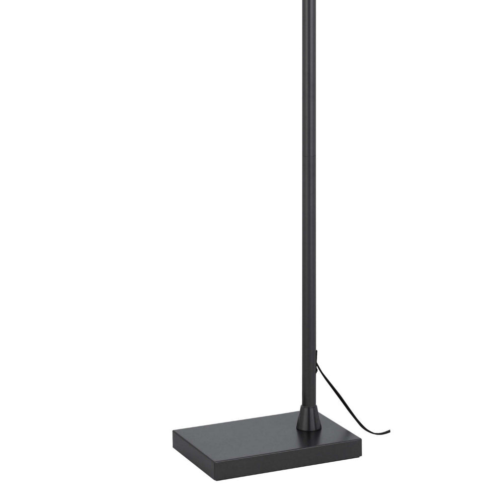 Kime 44-58 Inch Floor Lamp Adjustable Height LED Charcoal Grey Finish By Casagear Home BM313620