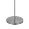 Sie 59 Inch Floor Lamp Aqua Blue Linen Shade Round Base Silver Metal By Casagear Home BM313634