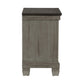 Cadie 29 Inch Nightstand 2 Drawers Coffee Brown Antique Gray Wood By Casagear Home BM314222