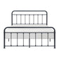 Ryan Queen Platform Bed Slatted Headboard Footboard Black Metal Frame By Casagear Home BM314225