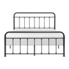 Ryan Queen Platform Bed Slatted Headboard Footboard Black Metal Frame By Casagear Home BM314225