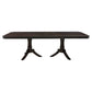 Stoe 76-96 Inch Dining Table Rectangular Extendable Pedestal Base Brown By Casagear Home BM314245