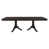 Stoe 76-96 Inch Dining Table Rectangular Extendable Pedestal Base Brown By Casagear Home BM314245