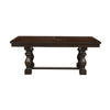 Tesy 76-96 Inch Dining Table Extendable Rectangular Dark Oak Brown Wood By Casagear Home BM314248