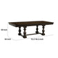 Tesy 76-96 Inch Dining Table Extendable Rectangular Dark Oak Brown Wood By Casagear Home BM314248