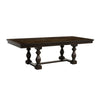 Tesy 76-96 Inch Dining Table, Extendable Rectangular, Dark Oak Brown Wood By Casagear Home