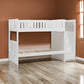 Catherine Twin over Twin Bunk Bed, Storage Step, White Veneer, Solid Wood By Casagear Home