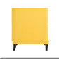 Soma 31 Inch Accent Armchair Button Tufted Yellow Velvet Nailhead Trim By Casagear Home BM314277