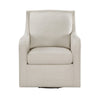 36 Inch Swivel Accent Chair Sloped Track Arms Textured Beige Polyester By Casagear Home BM314278