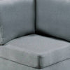 Remy 32 Inch Modular Corner Sofa Chair Soft Gray Chenille Solid Wood By Casagear Home BM314385