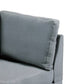 Remy 32 Inch Modular Corner Sofa Chair Soft Gray Chenille Solid Wood By Casagear Home BM314385