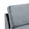 Remy 32 Inch Modular Armless Sofa Chair Soft Gray Chenille Solid Wood By Casagear Home BM314386