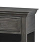 Zenny 26 Inch Nightstand with 1 Drawer Open Lower Shelf Gray Solid Wood By Casagear Home BM314393