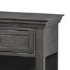 Zenny 26 Inch Nightstand with 1 Drawer Open Lower Shelf Gray Solid Wood By Casagear Home BM314393