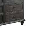 Zenny 58 Inch Wide Dresser with 6 Drawers Metal Knobs Farmhouse Gray Wood By Casagear Home BM314394