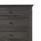 Zenny 50 Inch Tall Dresser Chest with 5 Drawers Farmhouse Gray Wood By Casagear Home BM314395