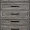 Fimmy 54 Inch Tall Dresser Chest with 5 Drawers Rustic Gray Wood Finish By Casagear Home BM314412