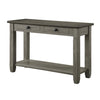 Rome 48 Inch Sofa Table Rectangular 2 Drawers Brown Gray Solid Wood By Casagear Home BM314415