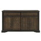 Tom 66 Inch Sideboard Server Cabinet 2 Drawers Inner Shelves Brown Wood By Casagear Home BM314444