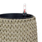 Wiki 11 Inch Self Watering Planter Handwoven Rattan Wicker Beige By Casagear Home BM314465