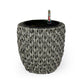 Wiki 11 Inch Self Watering Planter Handwoven Rattan Wicker Gray By Casagear Home BM314466