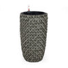 Wiki 20 Inch Self Watering Planter Handwoven Rattan Wicker Gray By Casagear Home BM314467