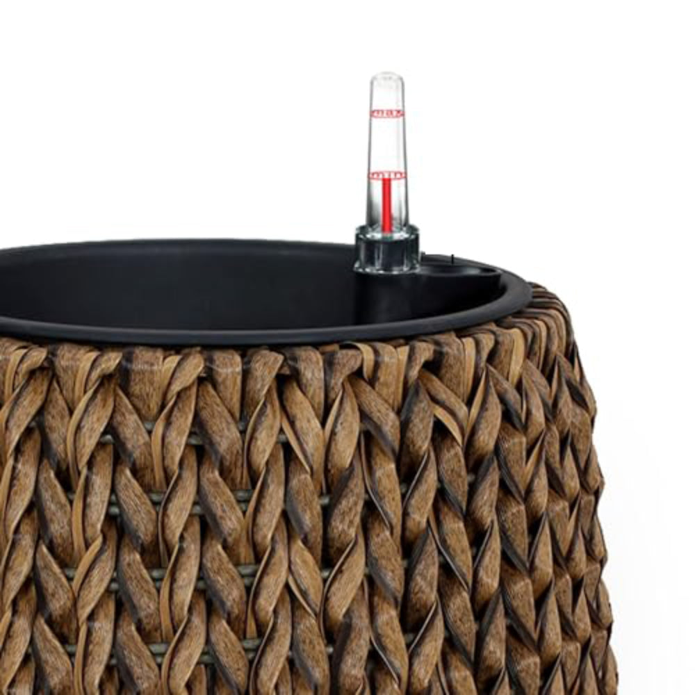 Wiki 21 Inch Self Watering Planter Handwoven Rattan Wicker Natural By Casagear Home BM314476