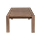 Sol 52 Inch Outdoor Coffee Table Slatted Top Weathered Eucalyptus Wood By Casagear Home BM314490