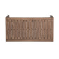 Sol 52 Inch Outdoor Coffee Table Slatted Top Weathered Eucalyptus Wood By Casagear Home BM314490