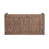 Sol 52 Inch Outdoor Coffee Table Slatted Top Weathered Eucalyptus Wood By Casagear Home BM314490