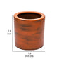 8 Inch Self Watering Planter Painted Plastic Body Round Top Warm Brown By Casagear Home BM314516