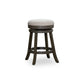 Opi 24 Inch Swivel Counter Stool Charcoal Cushioned Seat Weathered Gray By Casagear Home BM314526