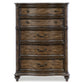 Deborah 56 Inch Tall Dresser Chest 5 Drawers Drop Handles Brown Wood By Casagear Home BM314571