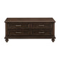 Berey 48 Inch Cocktail Coffee Table 4 Drawers Driftwood Brown Wood By Casagear Home BM314572