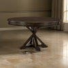 Berey 54 Inch Dining Table, Round 4 Seater, Driftwood Brown Wood Finish By Casagear Home