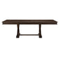 Berey 60-96 Inch Dining Table Extendable Trestle Base Driftwood Brown By Casagear Home BM314575