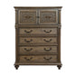 Danya 58 Inch Tall Dresser Chest 4 Drawers Cabinet Weathered Pecan Brown By Casagear Home BM314576