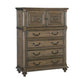 Danya 58 Inch Tall Dresser Chest 4 Drawers Cabinet Weathered Pecan Brown By Casagear Home BM314576