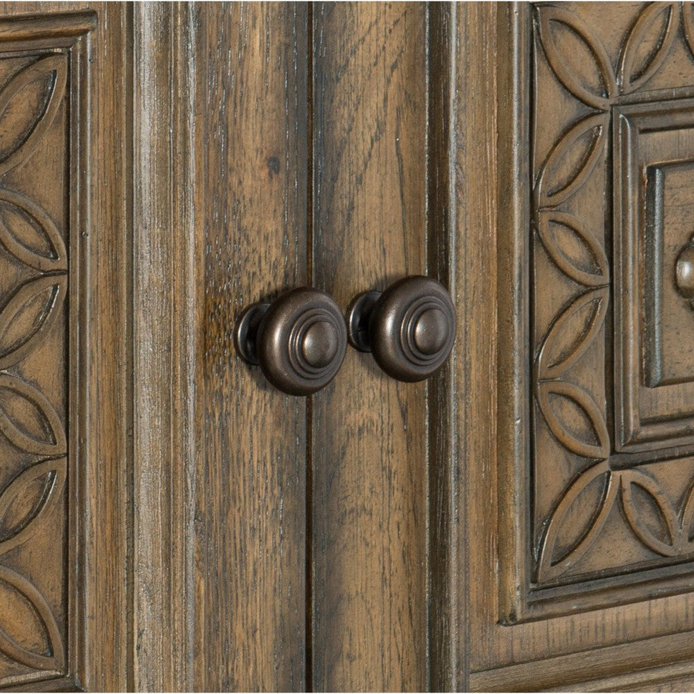 Danya 58 Inch Tall Dresser Chest 4 Drawers Cabinet Weathered Pecan Brown By Casagear Home BM314576