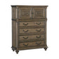 Danya 58 Inch Tall Dresser Chest, 4 Drawers, Cabinet, Weathered Pecan Brown By Casagear Home