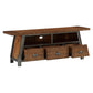 Fanny 64 Inch TV Media Entertainment Console Rustic Brown Gray By Casagear Home BM314577