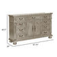 Lumi 68 Inch Dresser 9 Drawers 1 Cabinet Platinum Gold Wood Finish By Casagear Home BM314585