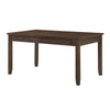 Humpty 60 Inch Dining Table Rectangular Top 2 Drawers Cherry Brown Wood By Casagear Home BM314592