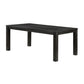 Lory 72 Inch Dining Table, Rectangular Top, 6 Seater, Black Solid Wood By Casagear Home