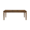 Nil 60-78 Inch Dining Table Extendable Top 6 Seater Cherry Solid Wood By Casagear Home BM314622