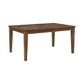 Nil 60-78 Inch Dining Table, Extendable Top, 6 Seater, Cherry Solid Wood By Casagear Home