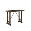 Neil 3 Piece Counter Height Set 1 Table 2 Stools Cherry Brown Solid Wood By Casagear Home BM314629