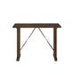 Neil 3 Piece Counter Height Set 1 Table 2 Stools Cherry Brown Solid Wood By Casagear Home BM314629