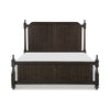 Berey Queen Bed Classical Column Pilasters Driftwood Dark Brown Finish By Casagear Home BM314639