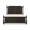 Berey Queen Bed Classical Column Pilasters Driftwood Dark Brown Finish By Casagear Home BM314639